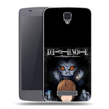 Силиконовый чехол на ZTE Blade L5 с принтом Death note Тетрадь смерти