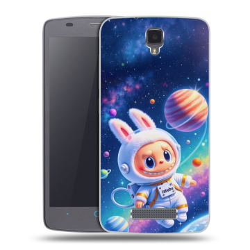 Силиконовый чехол на ZTE Blade L5 с принтом Labubu Лабубу