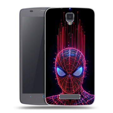 Силиконовый чехол на ZTE Blade L5 с принтом Spiderman Человек паук