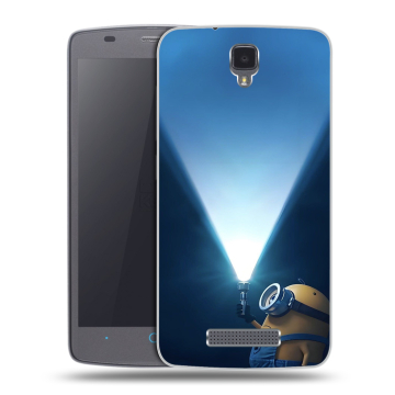 Силиконовый чехол на ZTE Blade L5 с принтом Миньоны