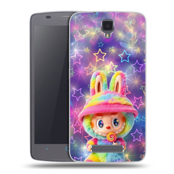 Силиконовый чехол на ZTE Blade L5 с принтом Labubu Лабубу