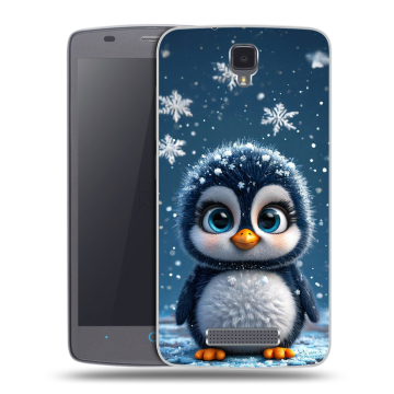 Силиконовый чехол на ZTE Blade L5 с принтом Новый год