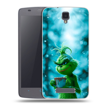 Силиконовый чехол на ZTE Blade L5 с принтом Новый год гринч