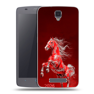 Силиконовый чехол на ZTE Blade L5 с принтом Новый год