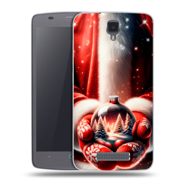 Силиконовый чехол на ZTE Blade L5 с принтом Новый год