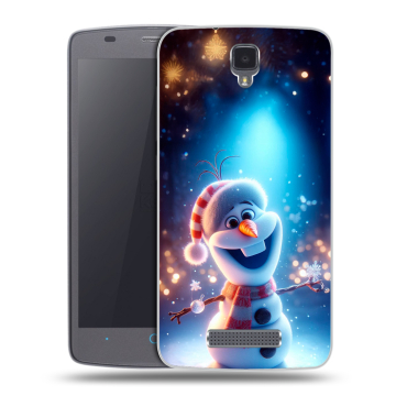 Силиконовый чехол на ZTE Blade L5 с принтом Новый год