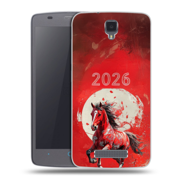 Силиконовый чехол на ZTE Blade L5 с принтом Новый год
