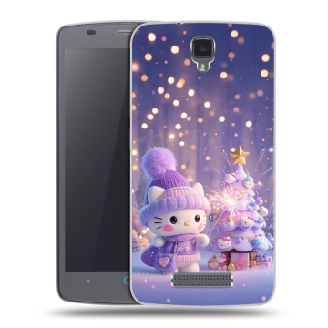 Силиконовый чехол на ZTE Blade L5 с принтом Новый год