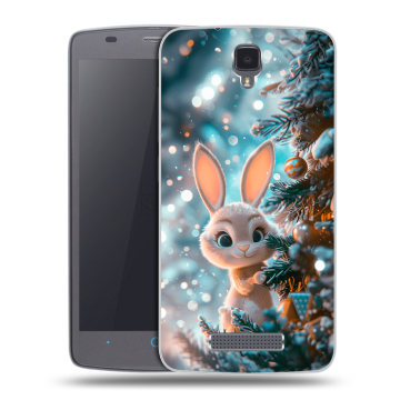 Силиконовый чехол на ZTE Blade L5 с принтом Новый год
