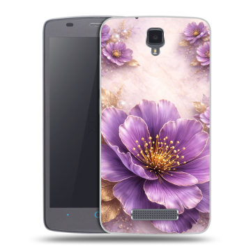 Силиконовый чехол на ZTE Blade L5 с принтом женский