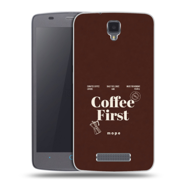 Силиконовый чехол на ZTE Blade L5 с принтом женский