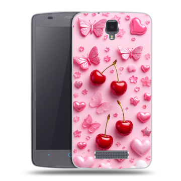 Силиконовый чехол на ZTE Blade L5 с принтом для девочек