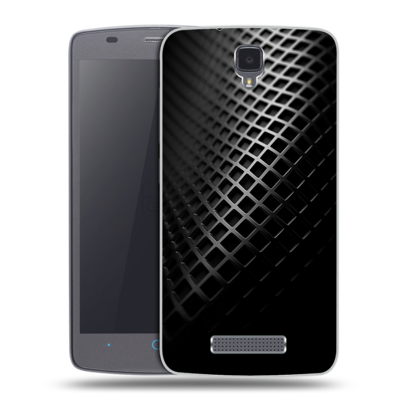Силиконовый чехол на ZTE Blade L5 с принтом Текстура металла Силиконовый чехол на ZTE Blade L5 с принтом Текстура металла