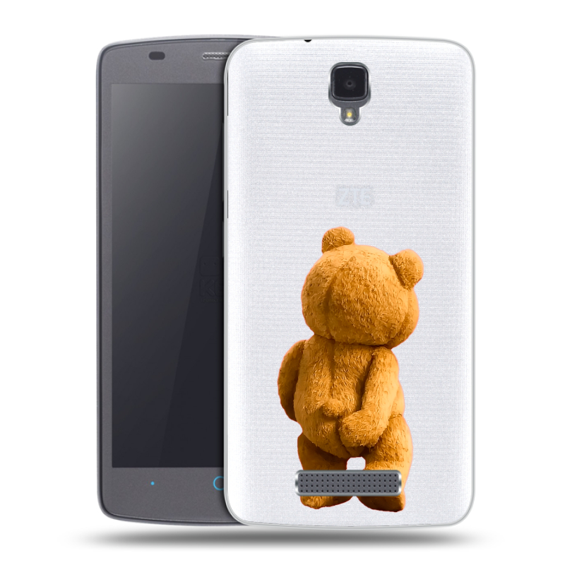 Силиконовый чехол на ZTE Blade L5 с принтом Медведь Силиконовый чехол на ZTE Blade L5 с принтом Медведь