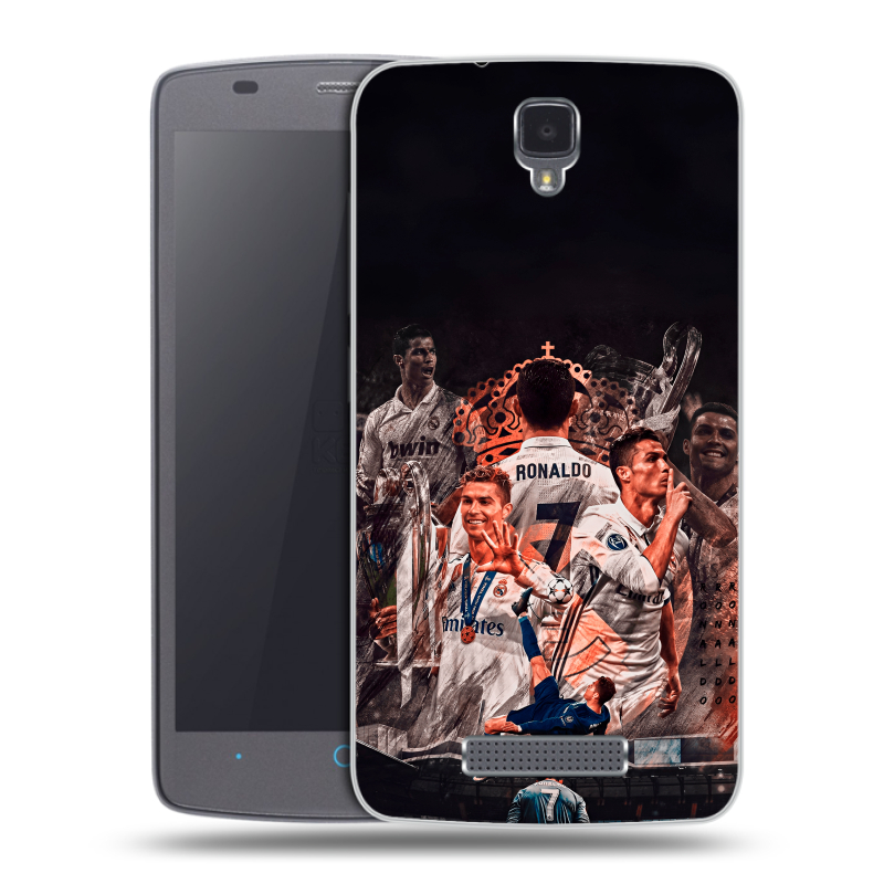 Силиконовый чехол на ZTE Blade L5 с принтом Реал Роналдо Real Ronaldo Силиконовый чехол на ZTE Blade L5 с принтом Реал Роналдо Real Ronaldo