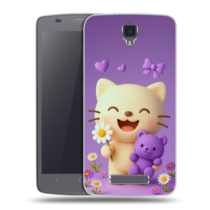 Силиконовый чехол на ZTE Blade L5 с принтом для девочек Силиконовый чехол на ZTE Blade L5 с принтом для девочек
