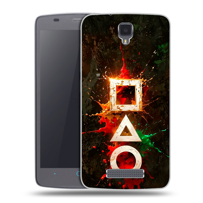 Силиконовый чехол на ZTE Blade L5 с принтом Squid Game Игра кальмара Силиконовый чехол на ZTE Blade L5 с принтом Squid Game Игра кальмара