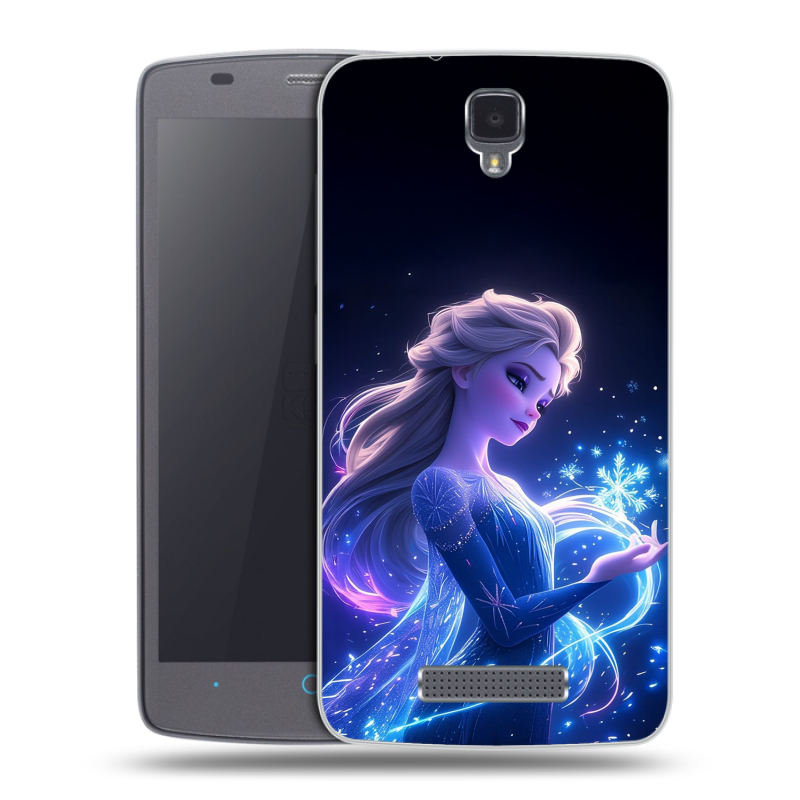 Силиконовый чехол на ZTE Blade L5 с принтом Холодное сердце Frozen Силиконовый чехол на ZTE Blade L5 с принтом Холодное сердце Frozen