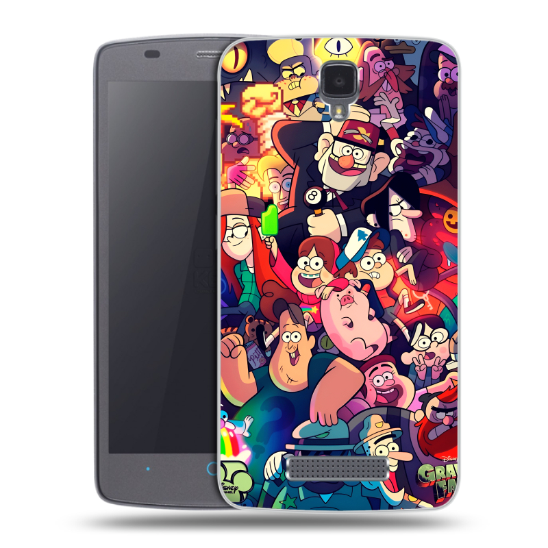 Силиконовый чехол на ZTE Blade L5 с принтом Gravity Falls Гравити Фолз Силиконовый чехол на ZTE Blade L5 с принтом Gravity Falls Гравити Фолз