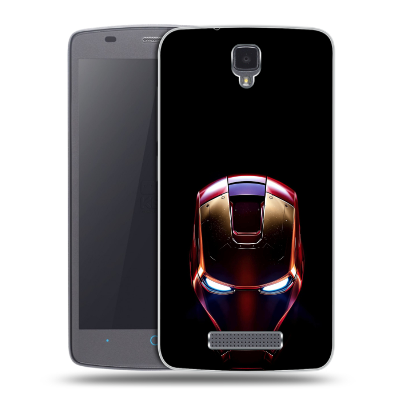 Силиконовый чехол на ZTE Blade L5 с принтом IronMan Железный человек Силиконовый чехол на ZTE Blade L5 с принтом IronMan Железный человек