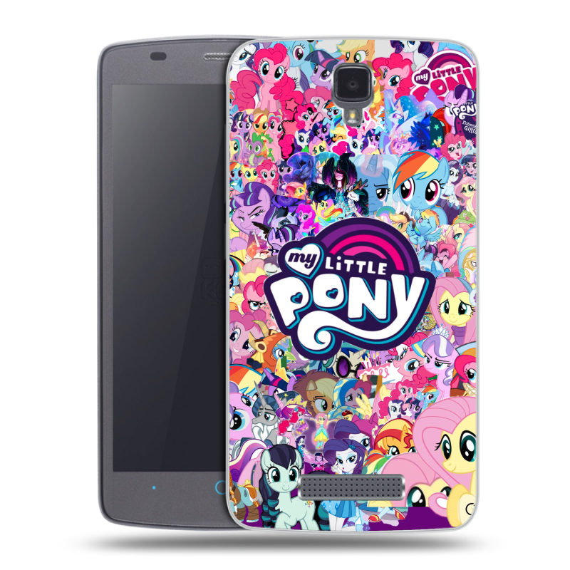 Силиконовый чехол на ZTE Blade L5 с принтом My little pony Дружба чудо Силиконовый чехол на ZTE Blade L5 с принтом My little pony Дружба чудо