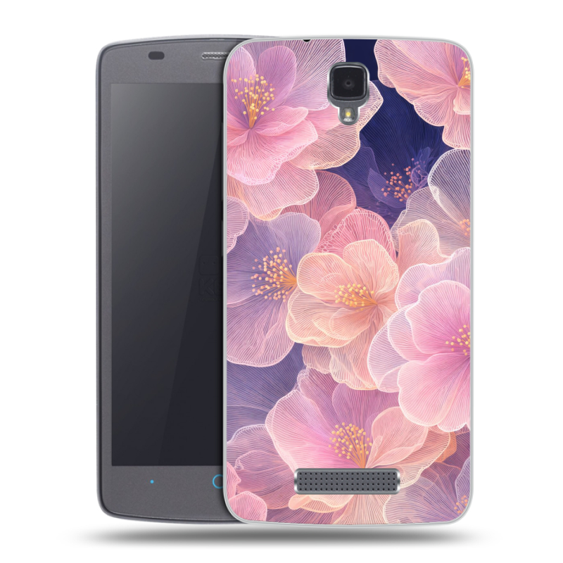 Силиконовый чехол на ZTE Blade L5 с принтом женский Силиконовый чехол на ZTE Blade L5 с принтом женский