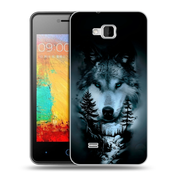 Силиконовый чехол на ZTE Blade AF3 с принтом Лесной волк Силиконовый чехол на ZTE Blade AF3 с принтом Лесной волк