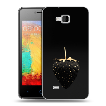 Силиконовый чехол на ZTE Blade AF3 с принтом Черная клубника Силиконовый чехол на ZTE Blade AF3 с принтом Черная клубника