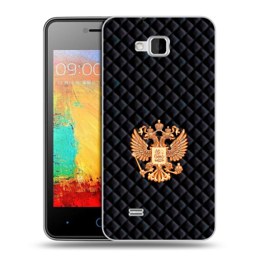 Силиконовый чехол на ZTE Blade AF3 с принтом Герб России принт
