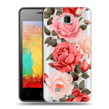 Силиконовый чехол на ZTE Blade AF3 с принтом Розы Силиконовый чехол на ZTE Blade AF3 с принтом Розы