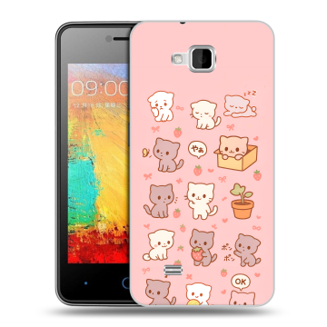 Силиконовый чехол на ZTE Blade AF3 с принтом Hello Kitty Хелоу Кити Силиконовый чехол на ZTE Blade AF3 с принтом Hello Kitty Хелоу Кити