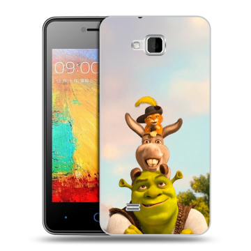Силиконовый чехол на ZTE Blade AF3 с принтом Шрек Shrek