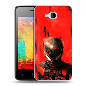 Силиконовый чехол на ZTE Blade AF3 с принтом человек паук spiderman Силиконовый чехол на ZTE Blade AF3 с принтом человек паук spiderman