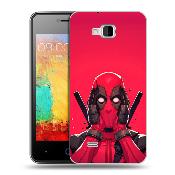 Силиконовый чехол на ZTE Blade AF3 с принтом Дедпул Deadpool Силиконовый чехол на ZTE Blade AF3 с принтом Дедпул Deadpool
