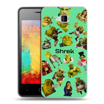 Силиконовый чехол на ZTE Blade AF3 с принтом Шрек Shrek