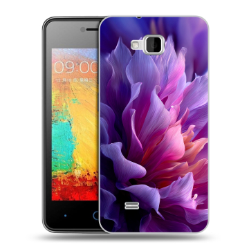 Силиконовый чехол на ZTE Blade AF3 с принтом женский цветы
