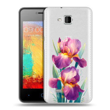 Силиконовый чехол на ZTE Blade AF3 с принтом Цветы орхидеи