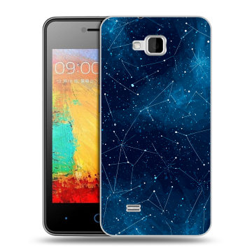 Силиконовый чехол на ZTE Blade AF3 с принтом Космос звезды
