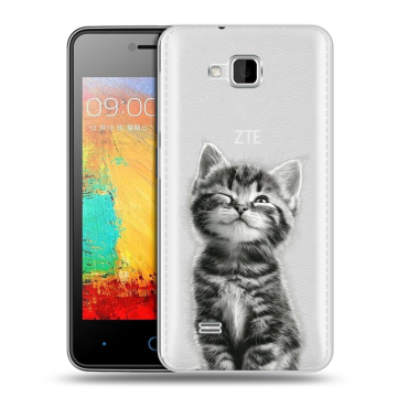 Силиконовый чехол на ZTE Blade AF3 с принтом Котенок Силиконовый чехол на ZTE Blade AF3 с принтом Котенок