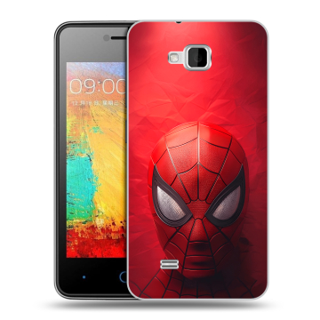 Силиконовый чехол на ZTE Blade AF3 с принтом Spiderman Человек паук