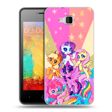 Силиконовый чехол на ZTE Blade AF3 с принтом My little pony Дружба чудо