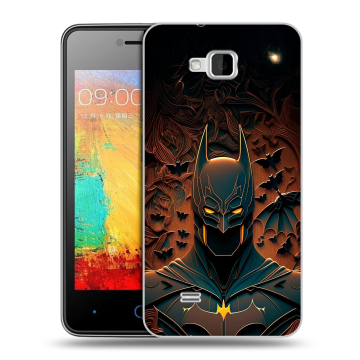 Силиконовый чехол на ZTE Blade AF3 с принтом Batman Бэтмен Силиконовый чехол на ZTE Blade AF3 с принтом Batman Бэтмен