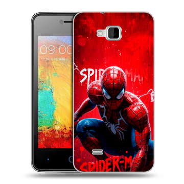 Силиконовый чехол на ZTE Blade AF3 с принтом Spiderman Человек паук Силиконовый чехол на ZTE Blade AF3 с принтом Spiderman Человек паук