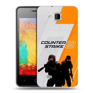 Силиконовый чехол на ZTE Blade AF3 с принтом Counter Strike