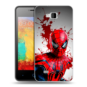 Силиконовый чехол на ZTE Blade AF3 с принтом Spiderman Человек паук Силиконовый чехол на ZTE Blade AF3 с принтом Spiderman Человек паук