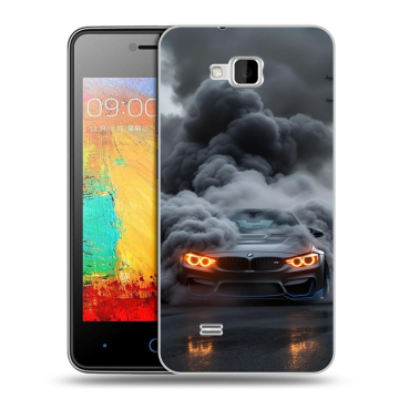 Силиконовый чехол на ZTE Blade AF3 с принтом BMW БМВ Силиконовый чехол на ZTE Blade AF3 с принтом BMW БМВ