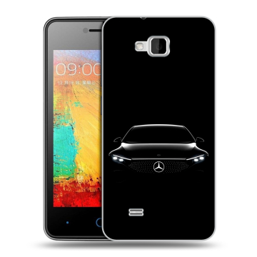 Силиконовый чехол на ZTE Blade AF3 с принтом Mercedes Мерседес