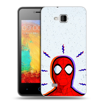 Силиконовый чехол на ZTE Blade AF3 с принтом Spiderman Человек паук Силиконовый чехол на ZTE Blade AF3 с принтом Spiderman Человек паук