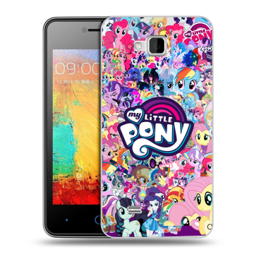 Силиконовый чехол на ZTE Blade AF3 с принтом My little pony Дружба чудо Силиконовый чехол на ZTE Blade AF3 с принтом My little pony Дружба чудо