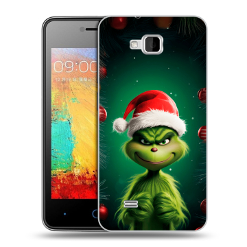 Силиконовый чехол на ZTE Blade AF3 с принтом Гринч Новый год Рождество Силиконовый чехол на ZTE Blade AF3 с принтом Гринч Новый год Рождество